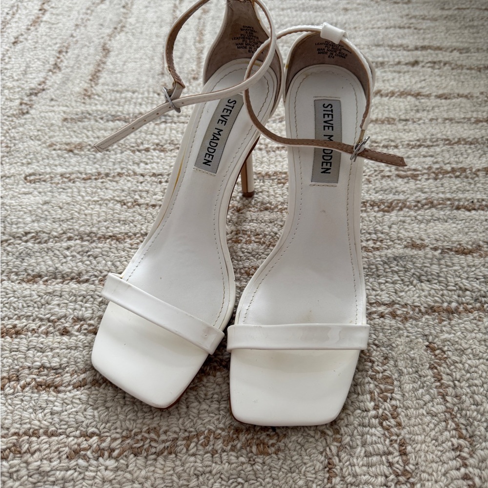 Steve Madden White Heels